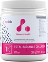 ATP LAB yhteensä Radiance Collagen Powder, Unmauled, 360g - Premium Hydrolysed Collagen Peptides for Women - Vegan-Ystävällinen Collagen Protein Powder, Tuki ihon, hiusten ja kynsien