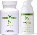 NutriGout Uric Acid Supplement ja Extra Strength Joint Discomfort Relief Upodical Cream