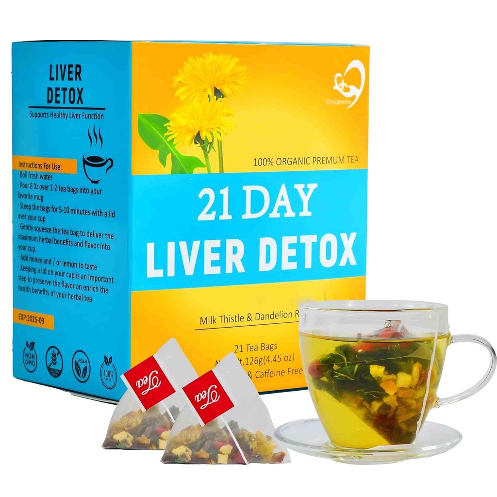 Aromlife 21 päivän maitoa Thistle Liver Detox Tea, maksan puhdistus- ja tukihoitoon, maitoa Thistle Tea korkealla sisällöllä Maitoa Thistle Liver Detox maitoa Thistle Seed ja lakritsi juuri