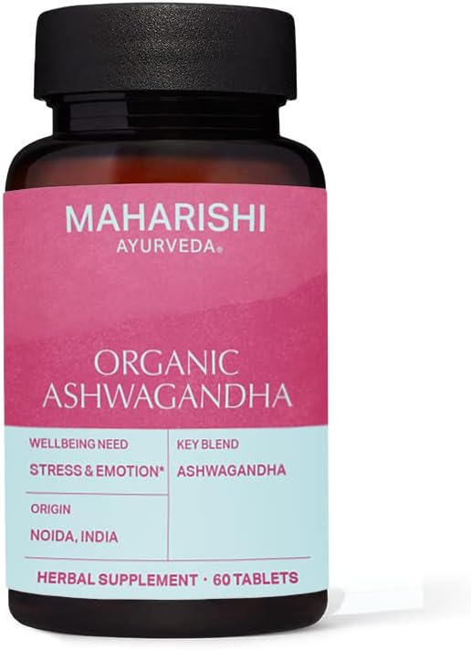 Luomu Ashwagandha ... 60 kasviperäistä tablettia - 500 mg ea.