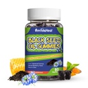 Black Seed Oil Gummies, Organic Black Cumin Seed Oil Gummies, Black Cumin Seed Oil Organic 500mg, Pureskeltava musta siemen ja hunaja Gummies, Vegan, 60 Gummies