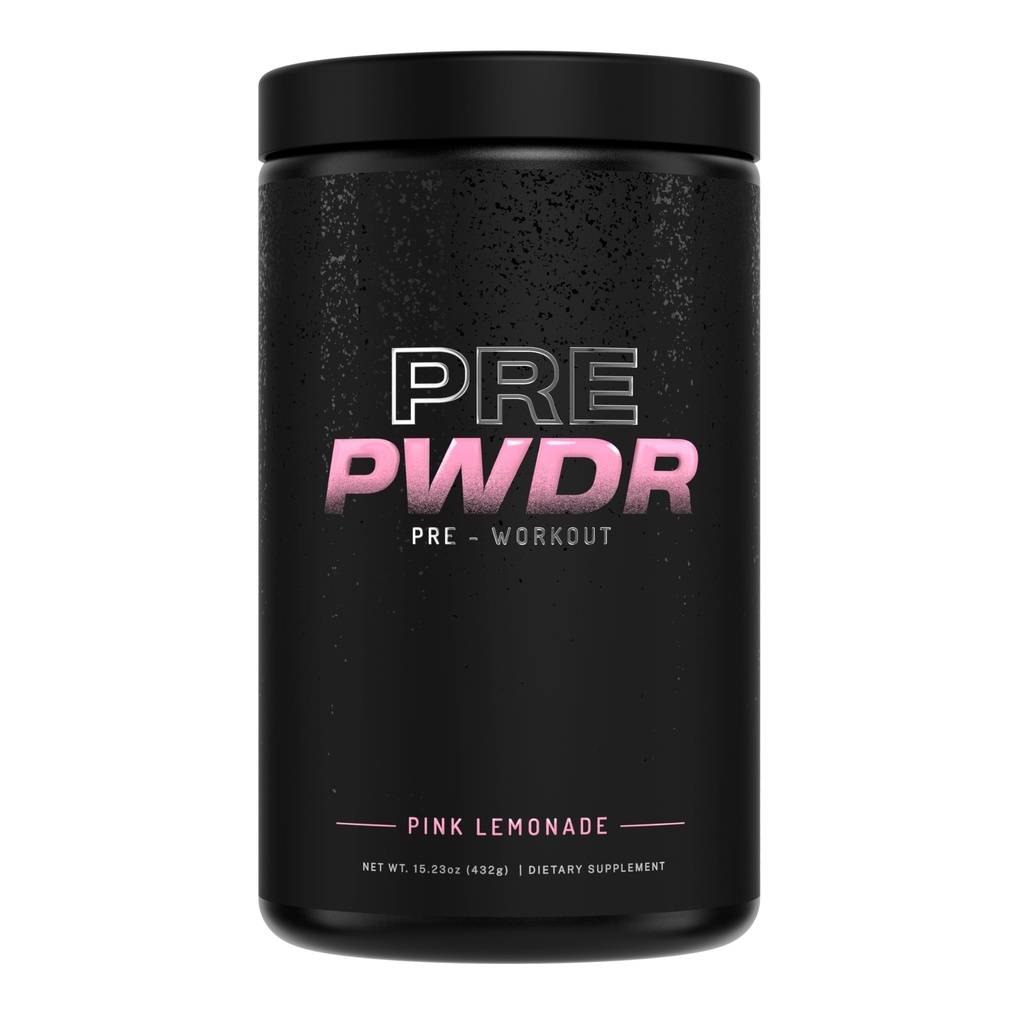 PWDRS Pre-Workout Powder, Kaikki luonnollinen pre harjoitus energiaa, pumppu, Endurance & Strength, kofeiini (Pink Lemonade)