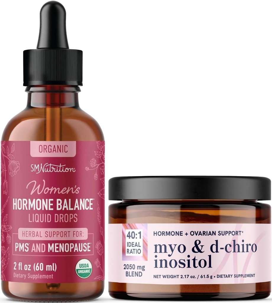 Myo-Inositol Powder Complex & Herbal Hormone Balance Tincture 