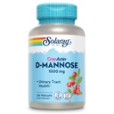 SOLARAY D-Mannose 1000mg kanssa CranActin Cranberry Extract - D Mannoosi ja karpalo täydentää C-vitamiini - tukee virtsateiden Tract Health - Vegan, 60 päivän takuu