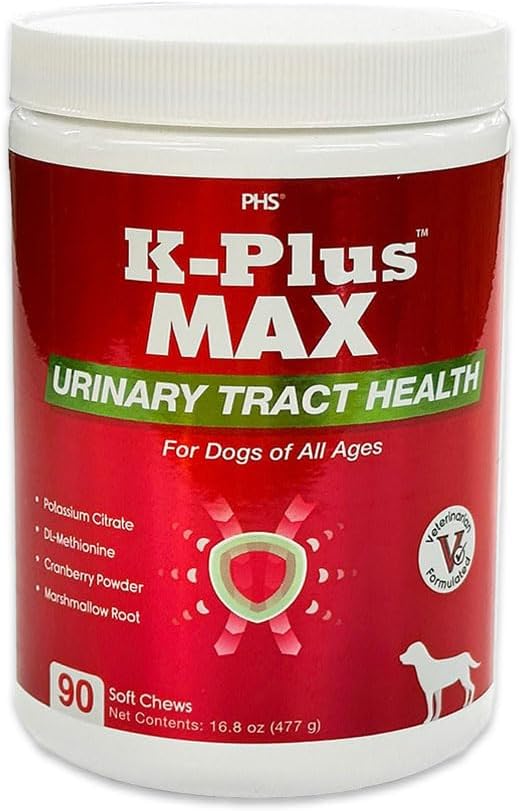 Urinary Tract Health Soft Chews for Dogs - Cranberry + DL-Methionine + Potassium Citrate - Stöder Bladder & Kidney, pH Balance, UTI & Bladder Stone Prevention - Made in USA - 90 Easy-to-Feed Chews