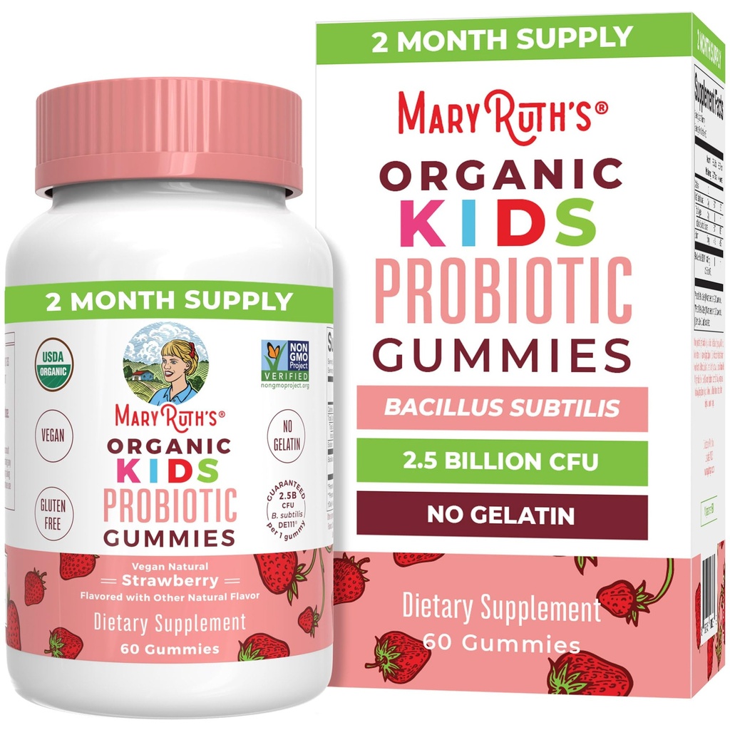 MaryRuth Organics Kids Probiootit Ruoansulatuselimistölle ... USDA Probiootti Gummies 2 kuukauden tarjonta ... Lapset Probiootit...