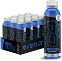 Clucor C4 Ultimate Ei-karbonoitu Nolla Sokerin energiajuoma, Esiharjoitus Drink + Beta Alanine, 12 Fl Oz (Pakkaus 12)