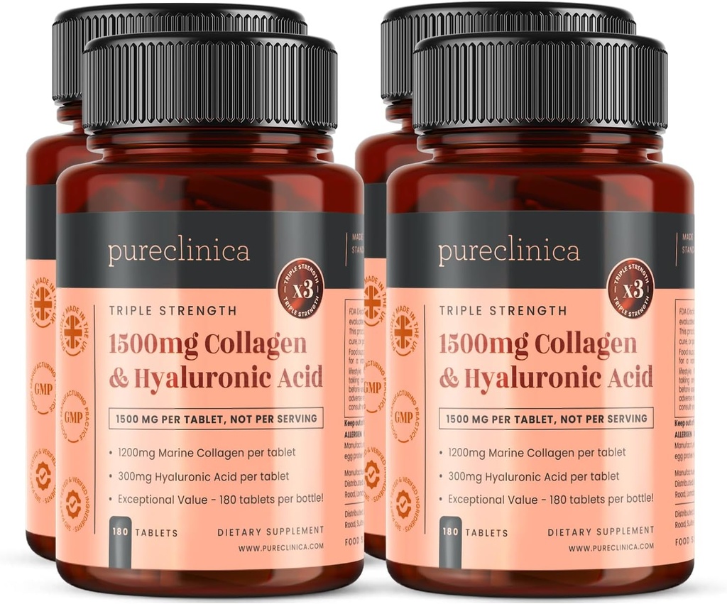 Puhdasklinica Triple Strength Marine Collagen & Hyaluronic Acid 