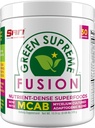 SAN Nutrition grön Supreme Fusion Blend Antioxidant: Super Greens Smoothie Mix med Spirulina, Chlorella, Adaptogenic Mushrooms, 30 portioner
