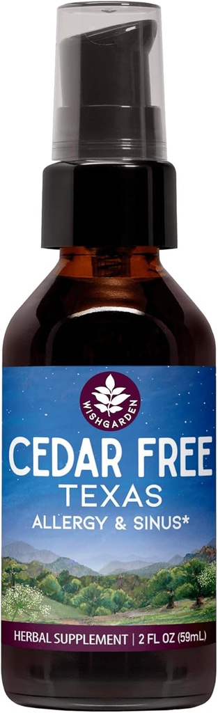 ToivoisinGarden Yrtit Cedar-free Texas Allergia & Sinus - Plant-Based Herbal Allergy Relief for Adults, Helps Soothe Cedar Fever Oireet, Zone 5 Allergia Formula, Texas Cedar Fever Allergia Relief Drops, 2oz
