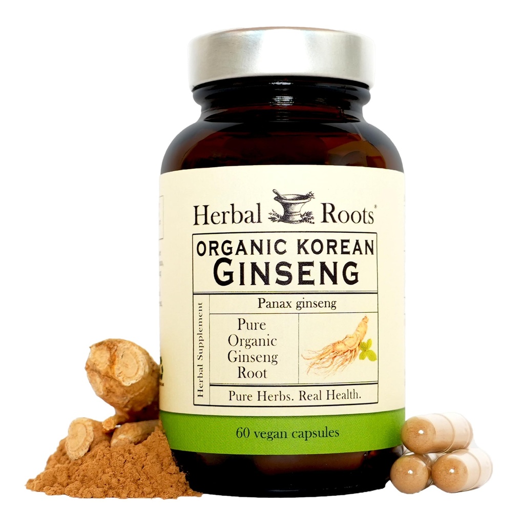 Herbal Roots Panax Ginseng ... Luomu korealainen ginsengjuurijauhe 1000 mg...