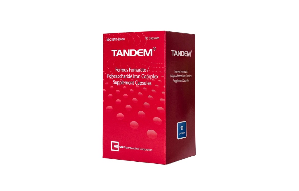 Tandem- 106 mg Elementaalinen rauta - helppo niellä - korkea siedettävyys - dorless & mauton
