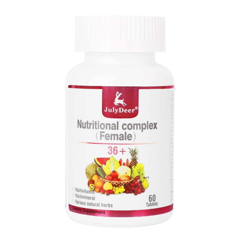 Yksi päivittäin monivitamiini naisille - täydellinen Multimineral & Multivitamiini A-, C-, D-, E- ja B-komplex-vitamiini, sinkki & enemmän vitamiineja immuniteetille, energia, hiukset, iho & kynnet - 60 tablettia