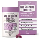 Legendairy Milk Pure Inositol täydennysosa - Myo Inositoli ja D-Chiro Inositoli kapselit - Ihanteellinen 40:1 suhde - Munasarja & hedelmällisyys Tuki naisille - 30 päivän tarjonta