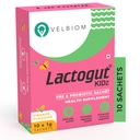 Lactogut Kidz Probiootit Powder for Kids Helppo kuluttaa Probiootit lapsille Gut Health, yleinen hyvinvointi ja immuniteetti Vegaani Kliinisesti todistettu - 1Gx10 Sachets (Orange Flavour)