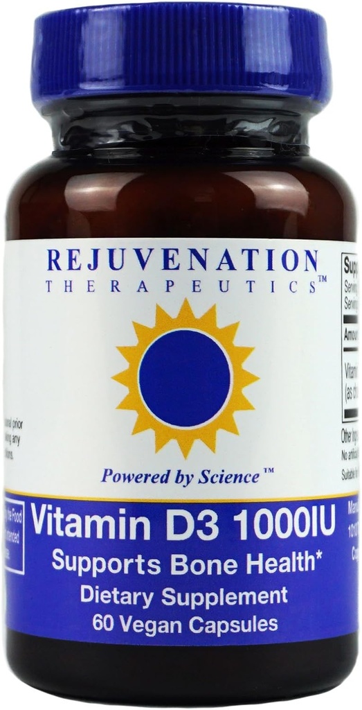 Nuortuminen Therapeutics D3-vitamiini - Luun terveystuki (60 vegaaniset kapselit)