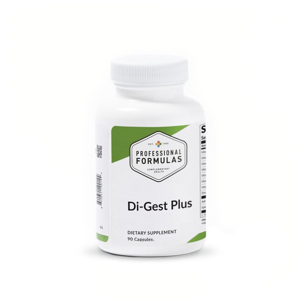 Professional Formula Di-Gest Plus - Betaiini, L-glutamiinihappo, Haima, Papain ja Pepsin terveelliseen ruuansulatukseen, ravinneabsorptioon ja Gut Lining - Hypoallergenic, Gluteeniton, 90 kapselia