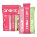 GORGIE Glow Variety Pack 15 Sticks, Electrolyte Powder Terveellinen juoma Mix, w/Hyaluronic Acid, Aquamin, C-vitamiini & D, Probiootit, Ei sokeria, hapettumisenestoaineet Hydraation, ihonhoito, ja Gut Balance