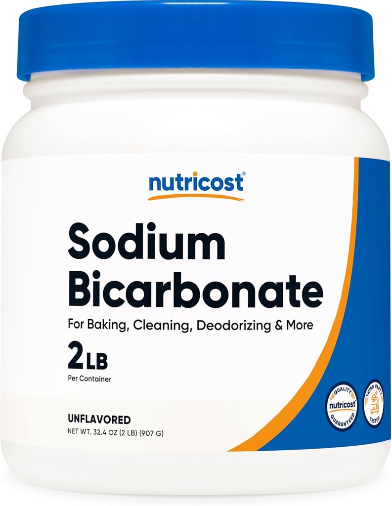 Nutricost Natriumbikarbonaatti (2 LB) - 600 mg per Serving, ei-GMO, Gluteeniton