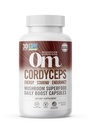 OM MUSHROOM SUPERFOOD Cordyceps Mushroom kapslar Superfood Supplement, 90 greve, 30 dagar, organisk energiförsörjning för uthållighet och uthållighet