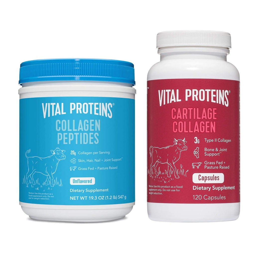 Vital Proteiinit Kollageeni Peptides Powder 19, 3oz+ Kollageenilääkkeet, tyyppi II