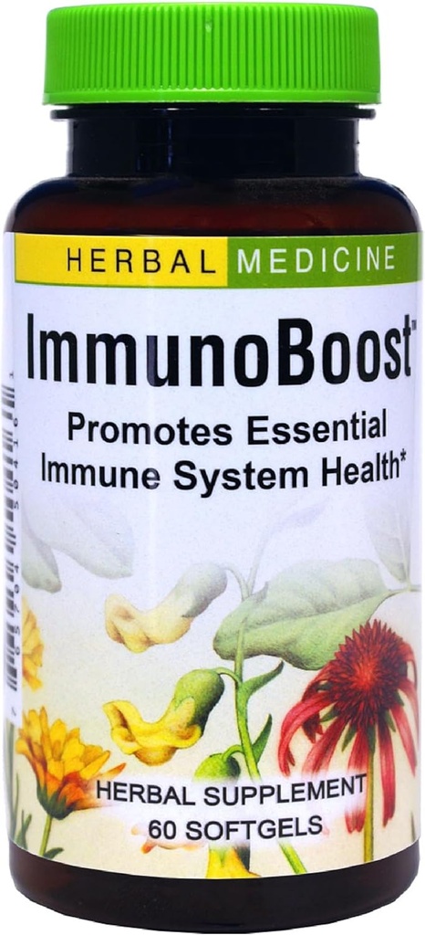 Yrtit Etc. Immunoboost - Herbal Supplement for Immunosystem Support - Immuno Health Support with Echinacea Angustifolia, Astragalus & Calendula - Gluteeniton - 60 Softgels (60 Servings)