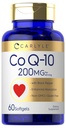 Carlyle CoQ10 200mg Softgels | 60 greve | med Black Pepper | Förbättrad absorption | Non-GMO, Gluten Free Supplement