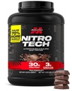 Muscletech Whey Protein Powder (Milk Chocolate, 4 Pound) - Nitro-Tech Ultimate Muscle Building Formel med Whey Protein Isolate - 30g Protein, 3g Kreatin & 6,8 g BCAA - Förpackning kan variera