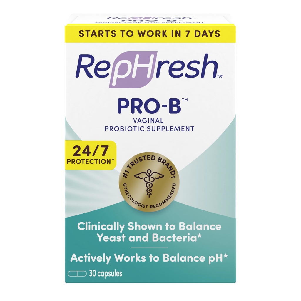 RepHresh Pro-B Probiotic Supplement for Women, 30 Suun kautta otettavaa kapselia