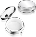 Sibba Portable Medicine Pill Case, Travel Multi-Functional Kosteus Proof Pill Box laukku ja tasku, Söpö Metal Medicine Pill Organizer Box vitamiineja, Fish Oil & Lisäravinteet(1 Osasto)