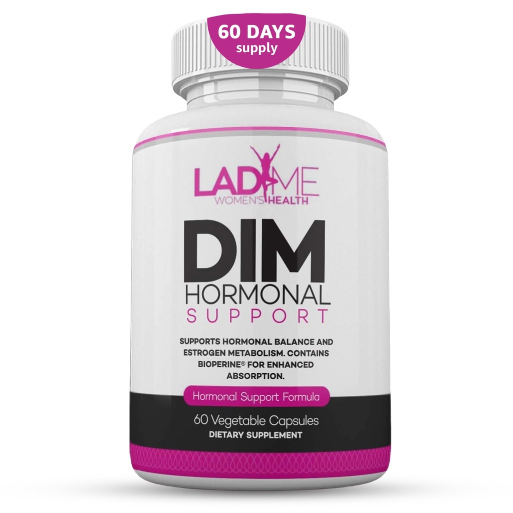 DIM Complex 150mg Hormonaalinen tuki Menopause Relief-lisä Hot Flashs & Hormonal Acne Relief Bioperine, Parsakaali & kalsium Estrogeeni Metabolia Balancing Pillerit naisille 60 kapselia LadyMe