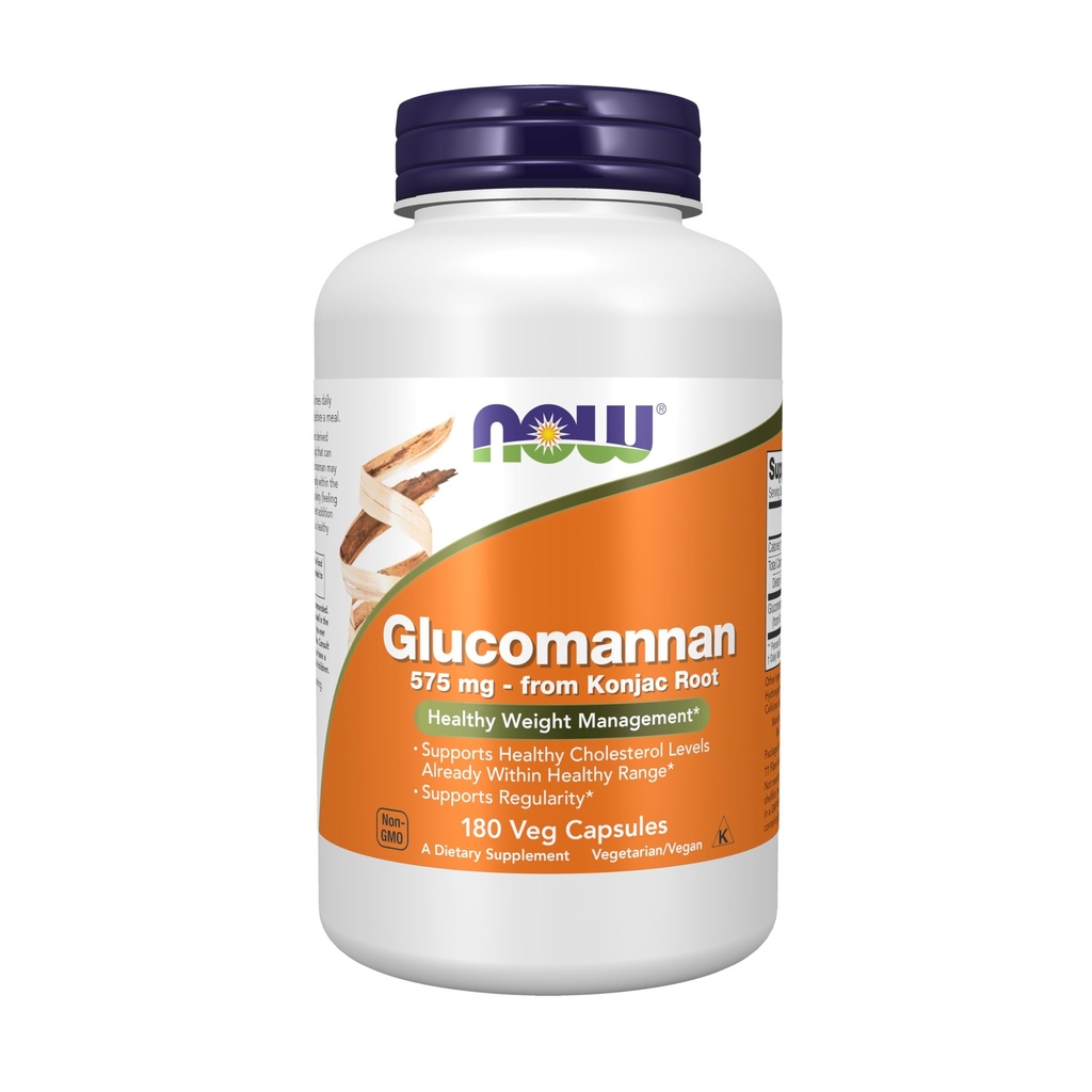 NYT Lisäravinteet, Glucomannan (Amorphophallus konjac) 575 mg, tukee Säännöllisyys*, Terve painonhallinta*, 180 Veg kapselia
