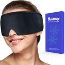 Umissleep Cooling Eye Mask, Soft Cold Sleep Mask for Dry, Reusable Gel Eye Cover Ice Pack, Kylmäpakkaus terapia, Stye Eye Treatment, Päänsärky, Tummat ympyrät, Puffy Eyes, Migreenien Relief, Musta
