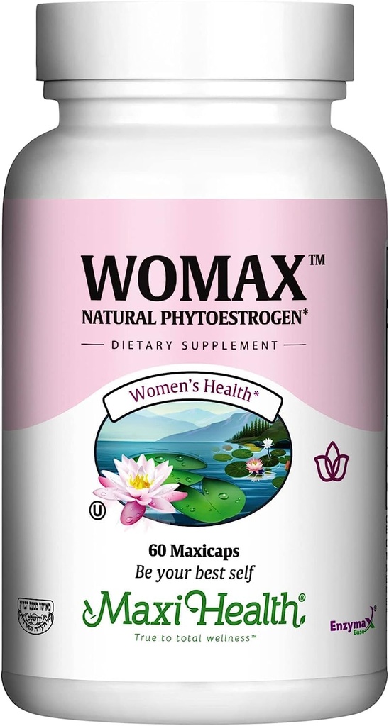 Vaihdevuodet Lisäravinteet naisille Hot Flass & Night Sweats - Hormonitasapaino, vaihdevuodet helpotus naisille & perimenopaussi tuki - musta Cohosh, DIM & punainen Clover - Womax - 60 Ct