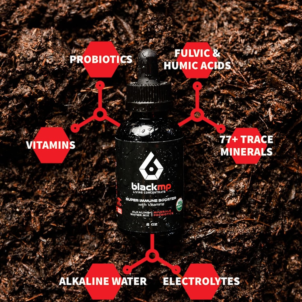 Super Immuuni Booster Drops vitamiineja - farmaseuttinen luokka Fulvic & Humirat & USDA Certified Organic Probiotics. Palauttaa Gut Health, vahvistaa immuunijärjestelmän ja kehon toimintoja. - 2oz
