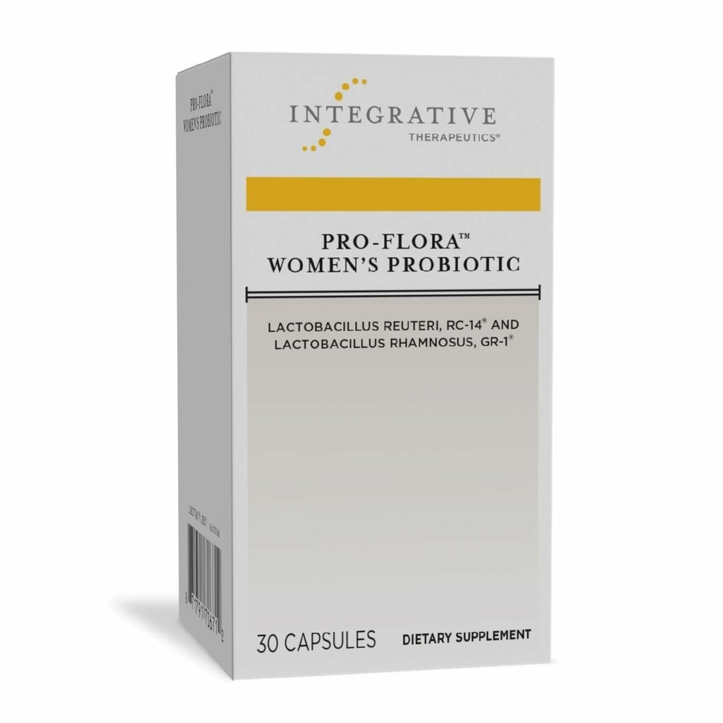 Integrativ terapeutik Pro-Flora Women's Probiotic - Vaginal Health Probiotic - Stöder Urogenital hälsa hos kvinnor * - Glutenfri - 30 kapslar (30 kapslar)