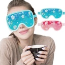 ZNÖCUETÖD Ice Mask Gel Cooling 2 Packs Reusable Cold Compress Eye Ice Pack för mörka cirklar och puffiness, Migraine, stressavlastning