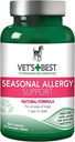 Eläinlääkärin paras koira Allergia Chews, Seasonal Allergia Chews koirille, koiran kutina ihon helpotus purut, anti kutina koirille, 60 purutablettia