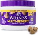 Wellness Pähkinävoi & Apple Flavored Soft Chews Multi-Benefit lisäravinteet koirille, 45