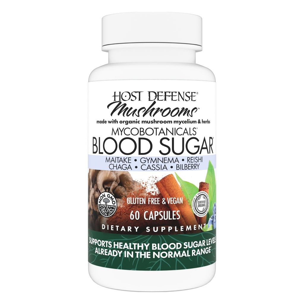 Isäntäpuolustus MycoBotanicals kapselit - kasviperäisten täydentää Chaga, Reishi & Maitake sieniä - sieni Mycelium täydentää terveen tasapainon - 60 kapselia (30 tarjoilua) *