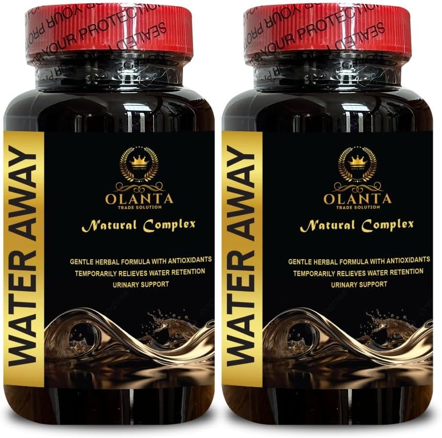 Generic Natural Water Away pillereitä - veden ruokavalio pillereitä, veden säilytys pillereitä, vesi pillereitä naisille, Immuuni Booster, Diureetit veden säilyttämiseen, Diureetit vesi pillereitä - 2 pulloa