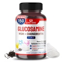 Glukosamiini Chondroitin MSM - Liikuntatuen lisäkollageeni, hyaluronihappo, D3-vitamiini 150 kapselia