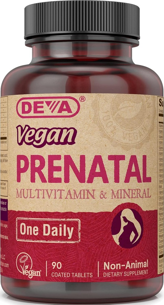 Deva Vegan Prenatal monivitamiini - 90 tablettia, 2 pakkausta