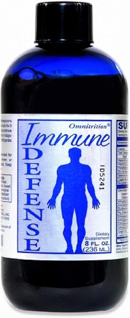 Omnitrition Immune Defense Dietary Supplement med 10 kinesiska svampar och antioxidant Blend för optimal näring - 8 Ounce Bottle