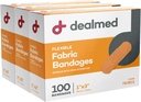Jaettu Steriili Joustava Kangas Liima Sidokset 1x3 Tuuman 100/Box - 3 Laatikot - Hengitettävä ensiapu Stretch Wound Patch Medical, Emergency Kits & Clinic