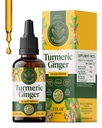 HERBAMAMA Turmeeric Curcumin ja inkiväärien lisäravinteet - Vegan Immuuni Blend nestemäinen inkivääri juuri, turmeerinen ja mustapippuriuute - ei-muuntogeeniset organismit, alkoholi ja sokerittomat immuniteetit
