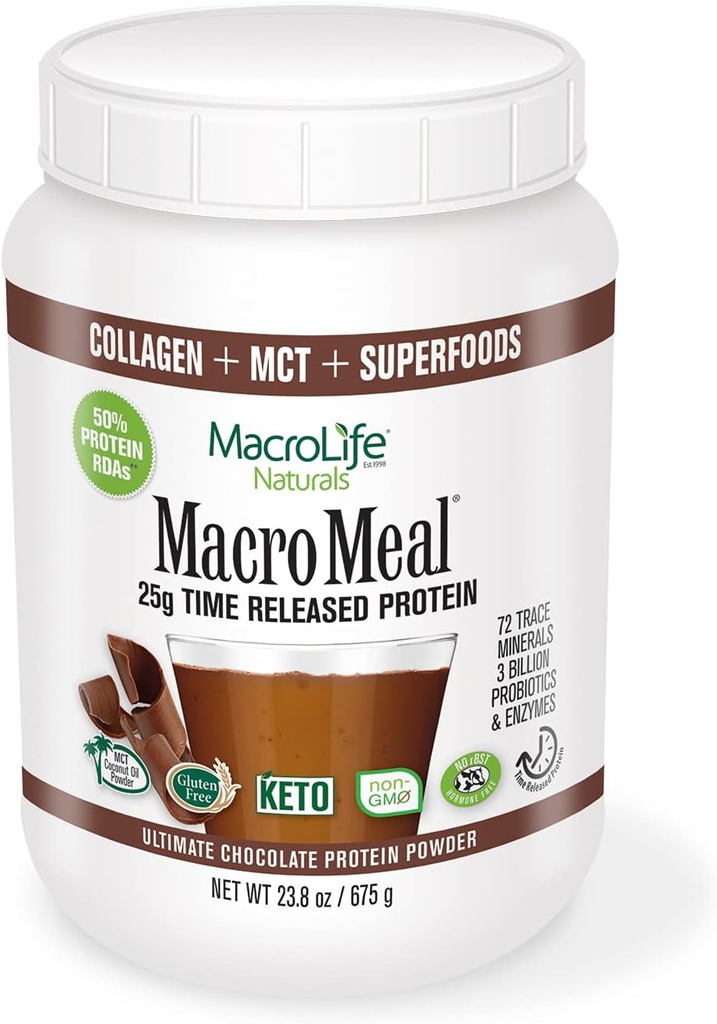MacroLife Naturals MacroMeal Omni proteiini - suklaa - 15 tarjoilua