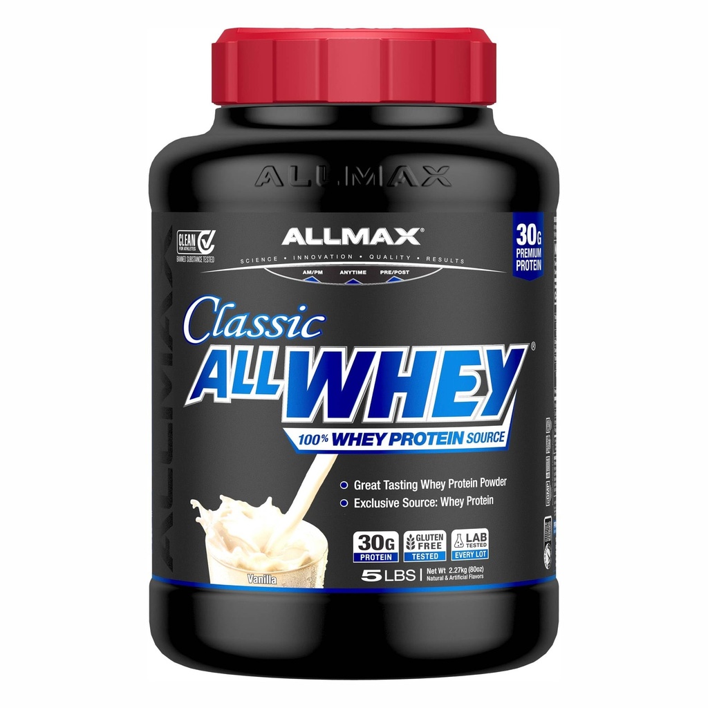 ALLMAX Nutrition AllWhey Classic Whey Protein, Vanilja, 5 kg