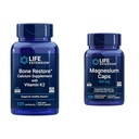 Life Extension Bone Restore + K2-vitamiinit & Mineraalit Pidä luun terveys & vahvuus & Magnesiumkapselit, 500 mg, magnesiumoksidi, sitruuna, sukkinaatti, sydänterveys, terveet luut