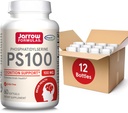 Jarow Formula PS100 Fosfatidylseriini 100 mg, ravintolisä aivojen terveyttä ja kognitiota varten, 60 Softgelia, 20-60 päivän tarjonta, 12 kpl pakkaus